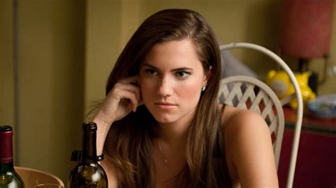 'Get Out' star <strong>Allison Williams</strong> says her family no longer bats an eye at her risqué TV appearances. . Allison williams sex scene